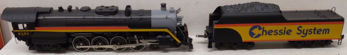 Lionel 6-18011 O Gauge Chessie 4-8-4 T1 Steam Locomotive & Tender #2101 EX/Box
