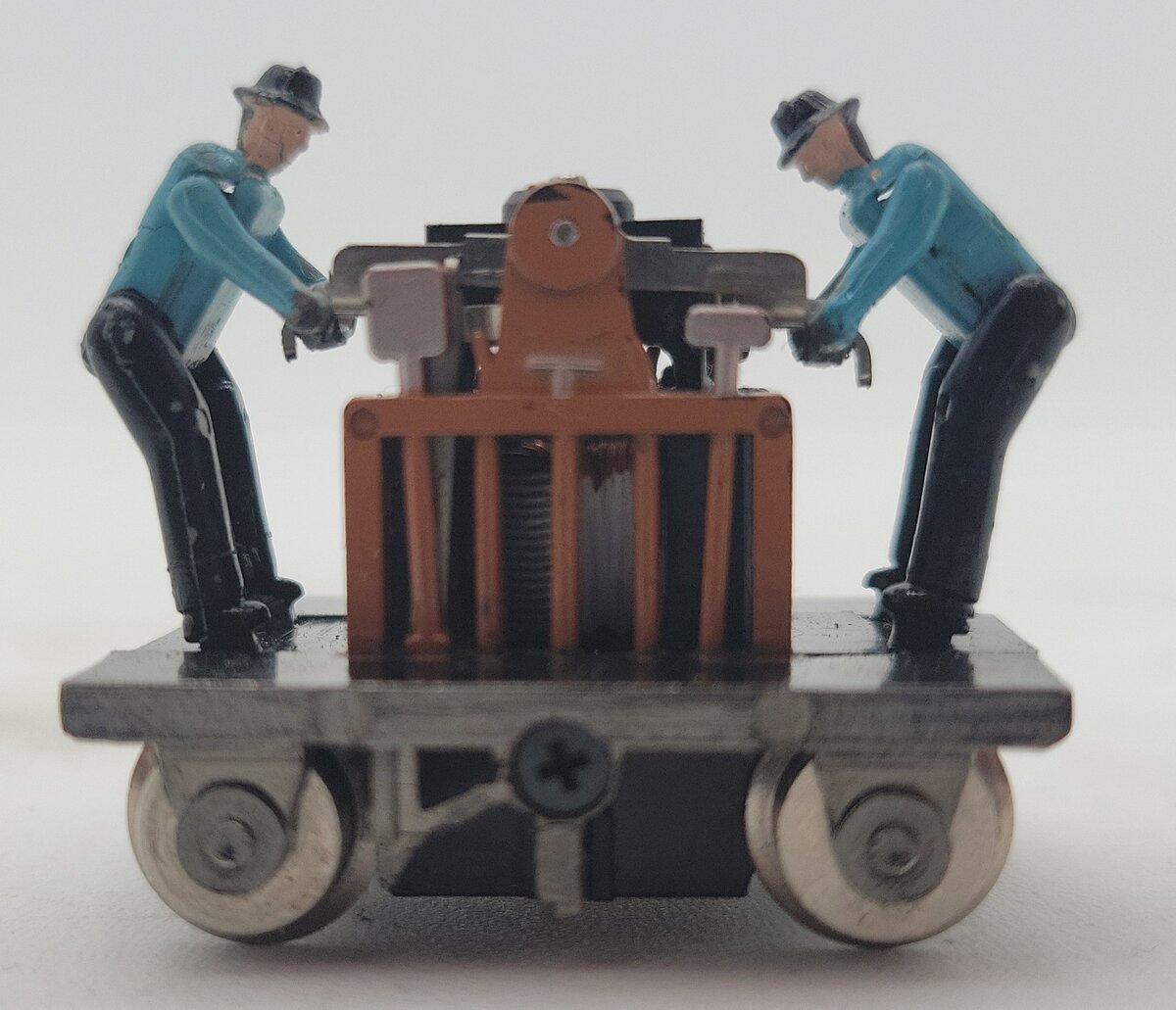 Bachmann 1320 HO Blue Gandy Dancer Electrically Powered Hand Car EX/Box