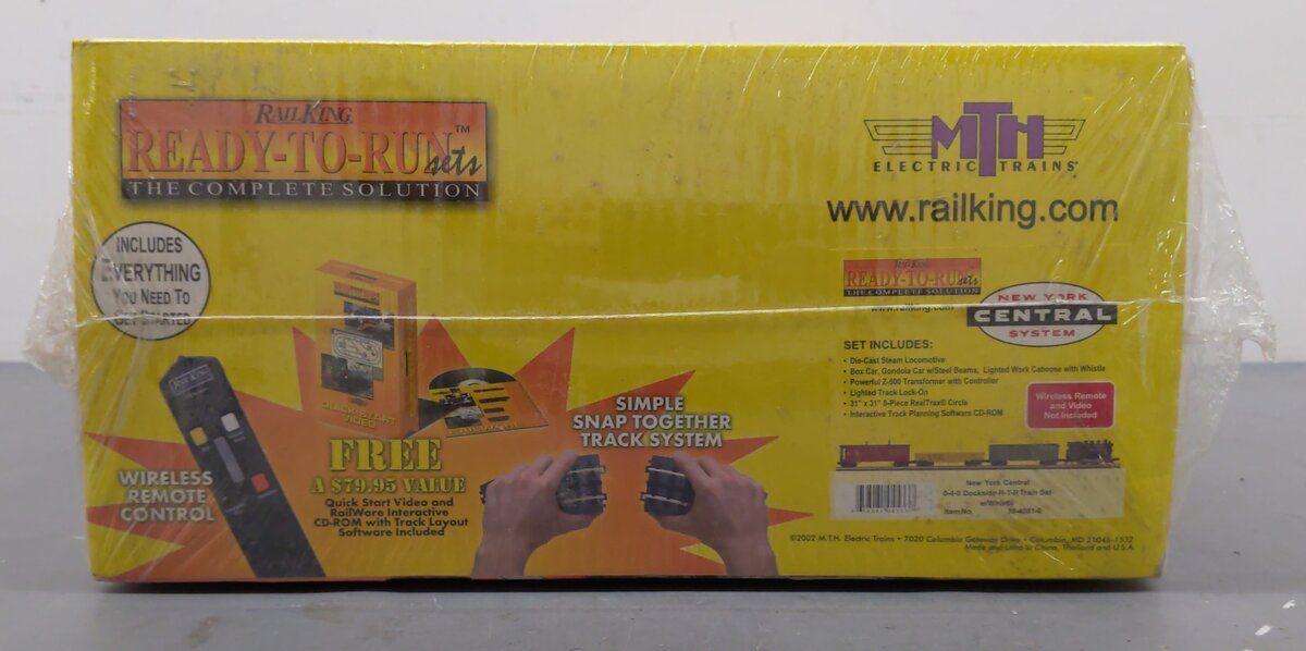 MTH 30-4081-0 New York Central Dockside RailKing O Gauge Steam Train Set MT/Box