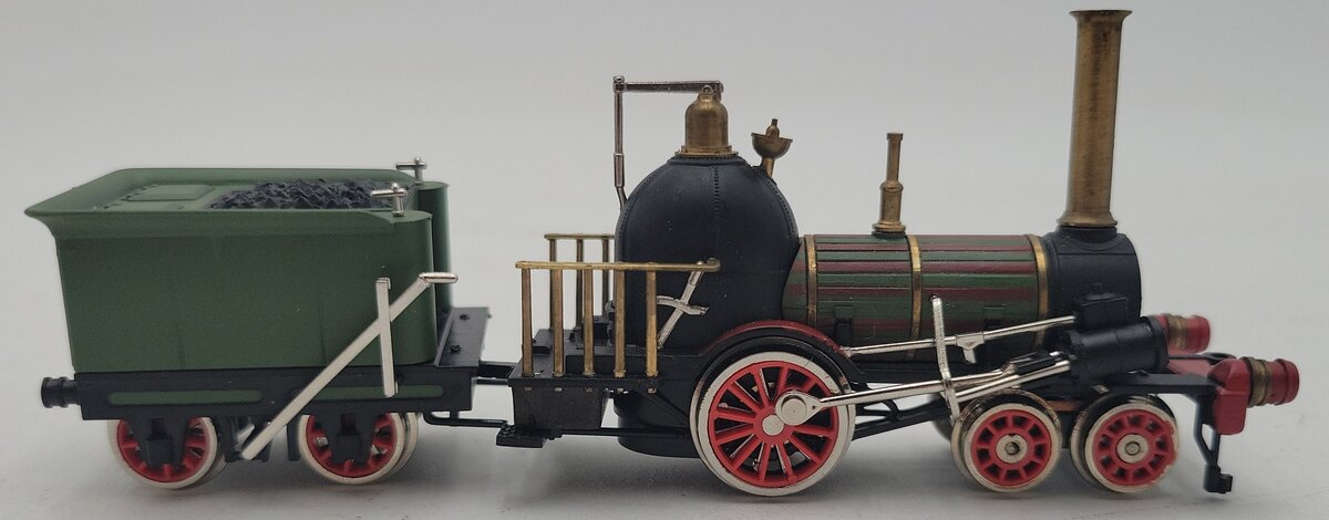 Bachmann 41-0501 HO Scale The Prussia 4-2-0 Steam Locomotive & Tender -DC VG/Box