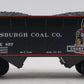 MTH 20-97517 O Pittsburgh/Champion 2-Bay Offset Hopper Car w/Coal Load #857 LN/Box