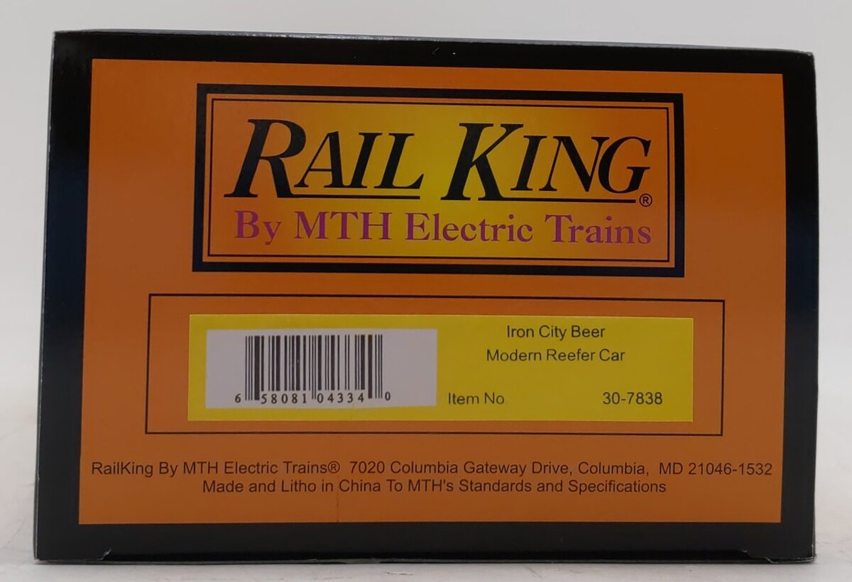 MTH 30-7838 Iron City Beer 140th Anniversary Reefer NIB
