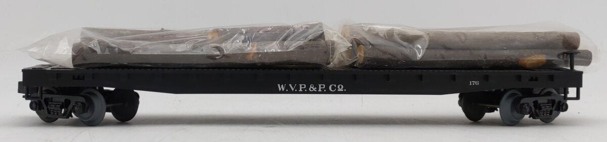 MTH 20-98101 O West Virginia Pulp and Paper Flatcar with Logs #176 LN/Box