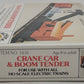 Bachmann 1438 HO Scale Amtrak Crane Car and Boom Tender Set EX/Box
