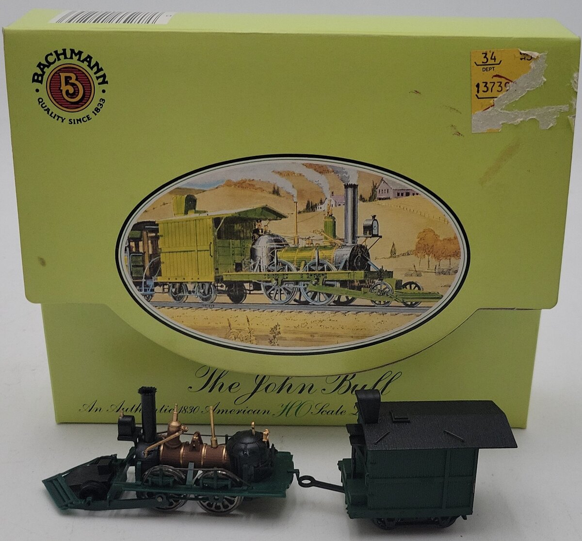 Bachmann 41-525 HO The John Bull Authentic 1830 Locomotive w/Tender EX/Box