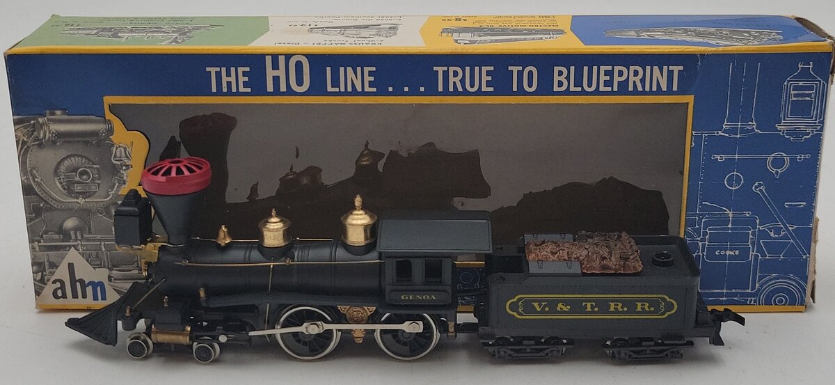 AHM 5067 HO V&T 4-4-0 Genoa Steam Engine & Tender EX/Box