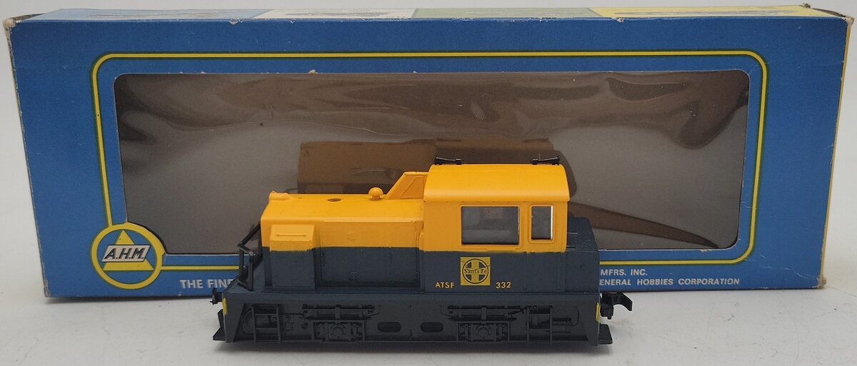 AHM 5001 HO Scale Santa Fe 0-4-0 MDT Switcher #332 EX/Box