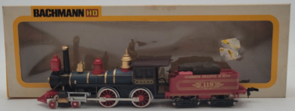 Bachmann 0671 HO Union Pacific 4-4-0 Steam Locomotive & Tender EX/Box