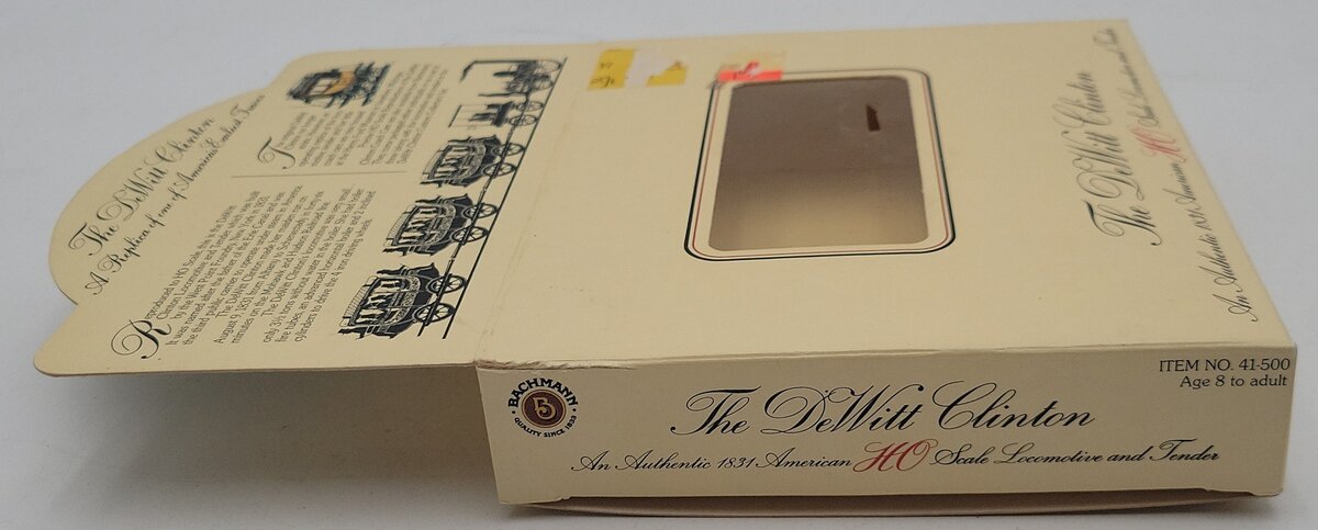 Bachmann 41-500 HO Scale Dewitt Collection Locomotive & Tender EX/Box