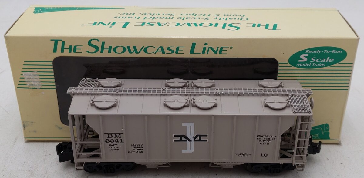 S-Helper 00006 "S" Scale Boston & Maine PS-2 2-Bay Hopper #5541 EX/Box