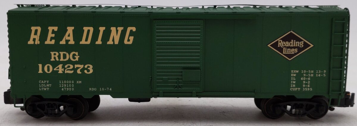 American Models 176 S Gauge Reading Box Car #104273 [Hi Rail] EX/Box