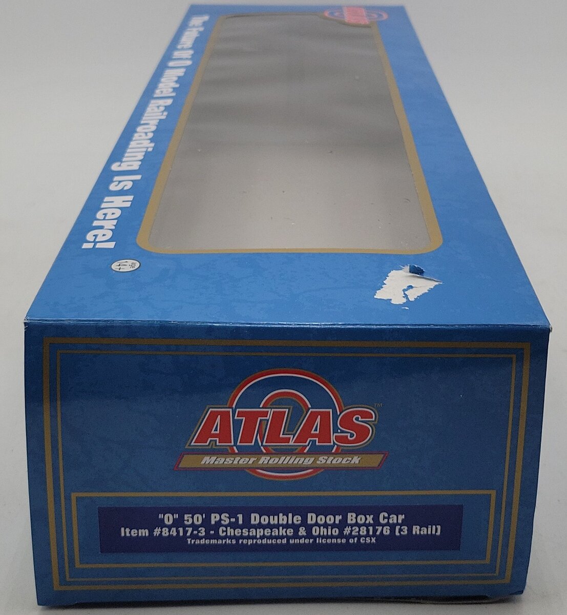 Atlas 8417-3  O Chesapeake & Ohio 50' PS-1 Double Door Boxcar #28176 (3Rail) NIB