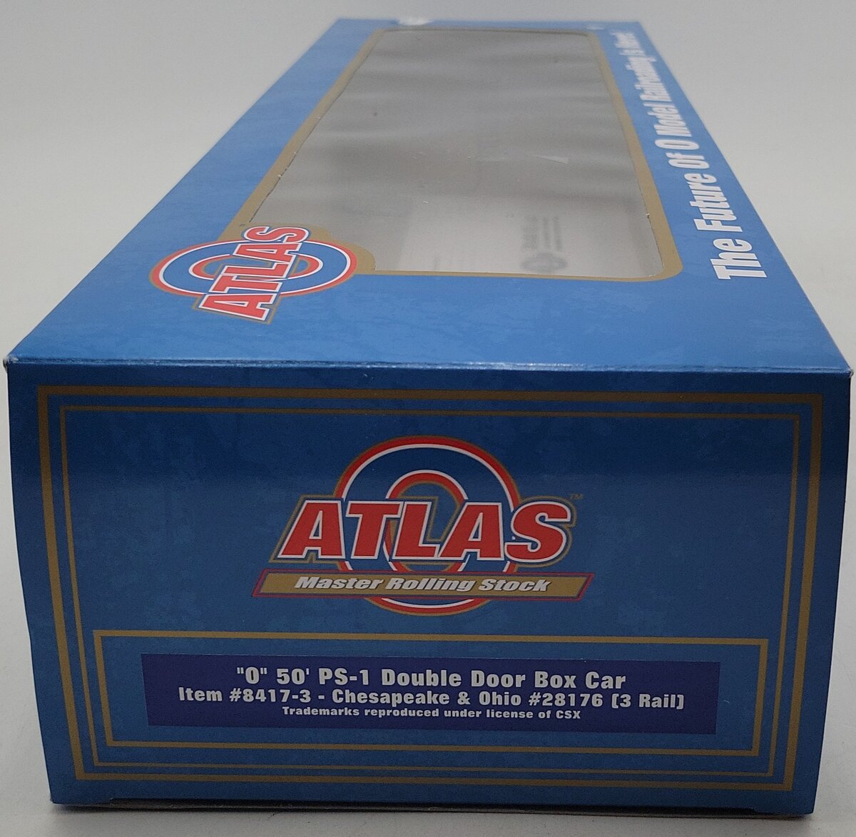 Atlas 8417-3  O Chesapeake & Ohio 50' PS-1 Double Door Boxcar #28176 (3Rail) NIB