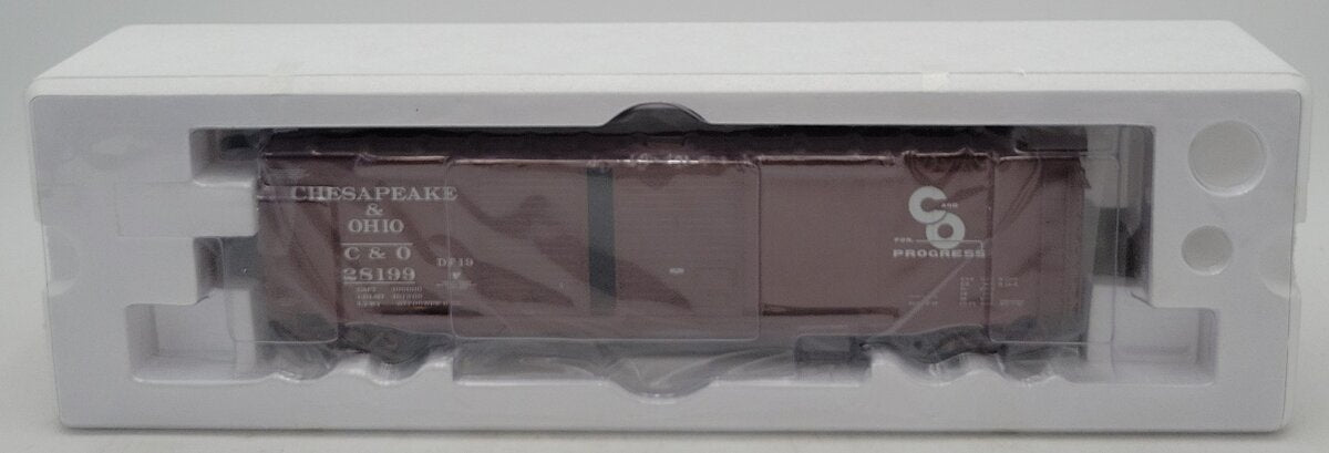 Atlas 8417-4 O Chesapeake & Ohio 50' PS-1 Double Door Boxcar #28199 (3Rail) NIB