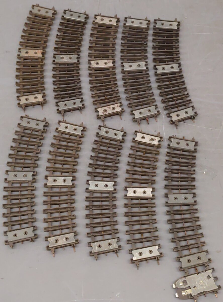 Lionel 49 Vintage O "Super O" Insulated Curved Track (10)