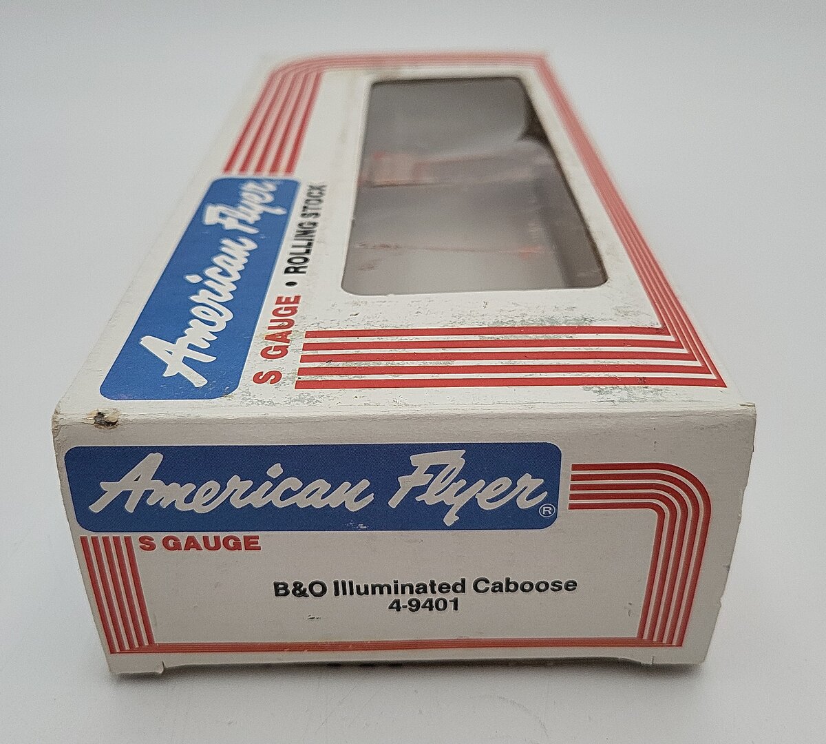 American Flyer 4-9401 S Gauge Baltimore & Ohio Bay Window Illuminated Caboose EX/Box
