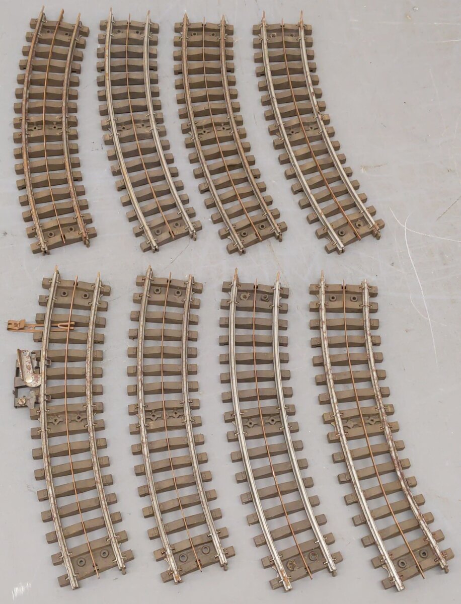 Lionel 49 Vintage O "Super O" Insulated Curved Track (8)