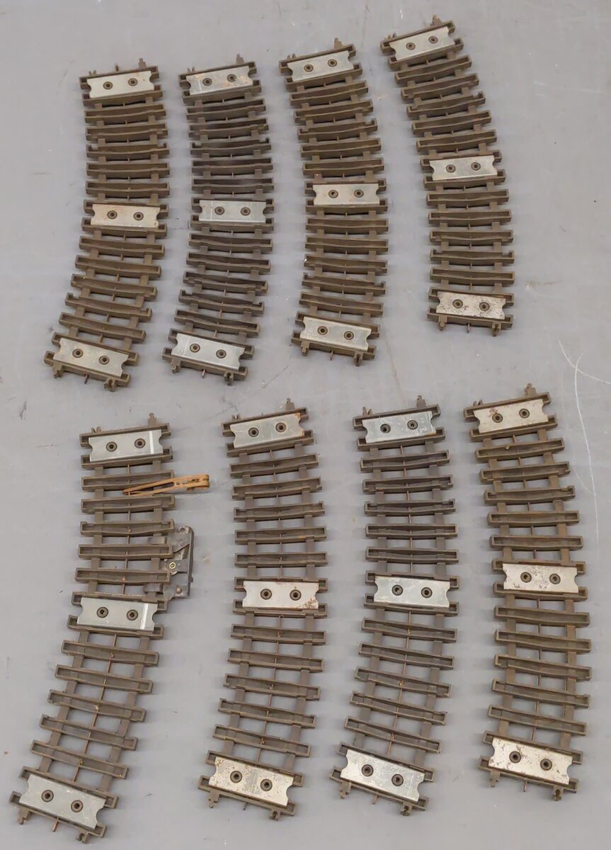 Lionel 49 Vintage O "Super O" Insulated Curved Track (8)