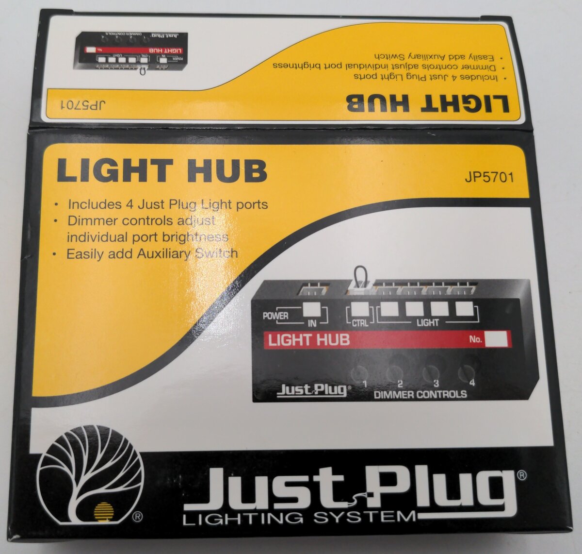 Woodland Scenics JP5701 Just Plug Light Hub W/4-Plug Lights Ports EX/Box