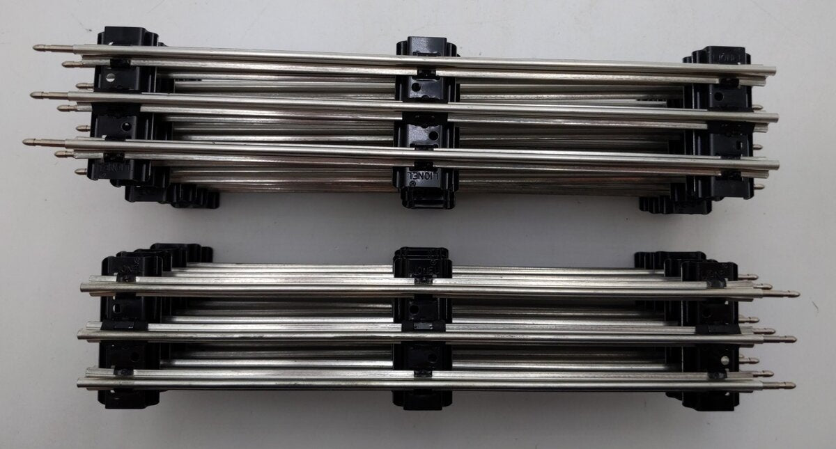 Lionel 6-12840 O Gauge Tubular 10" Insulated Straight Track [11] LN