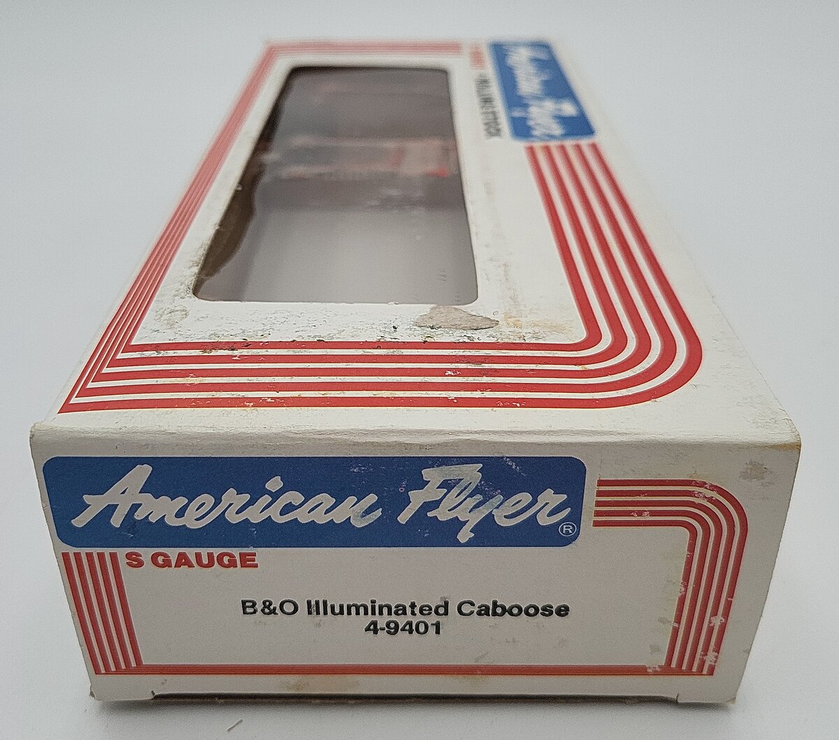 American Flyer 4-9401 S Gauge Baltimore & Ohio Bay Window Illuminated Caboose EX/Box