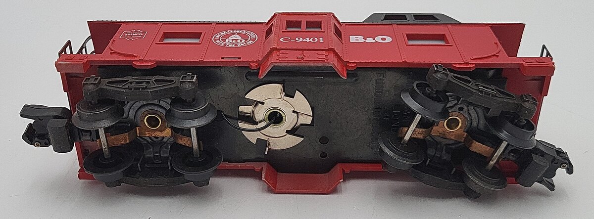 American Flyer 4-9401 S Gauge Baltimore & Ohio Bay Window Illuminated Caboose EX/Box