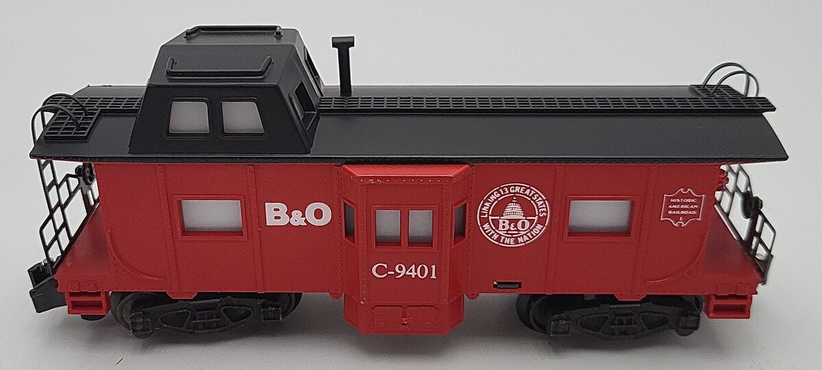 American Flyer 4-9401 S Gauge Baltimore & Ohio Bay Window Illuminated Caboose EX/Box
