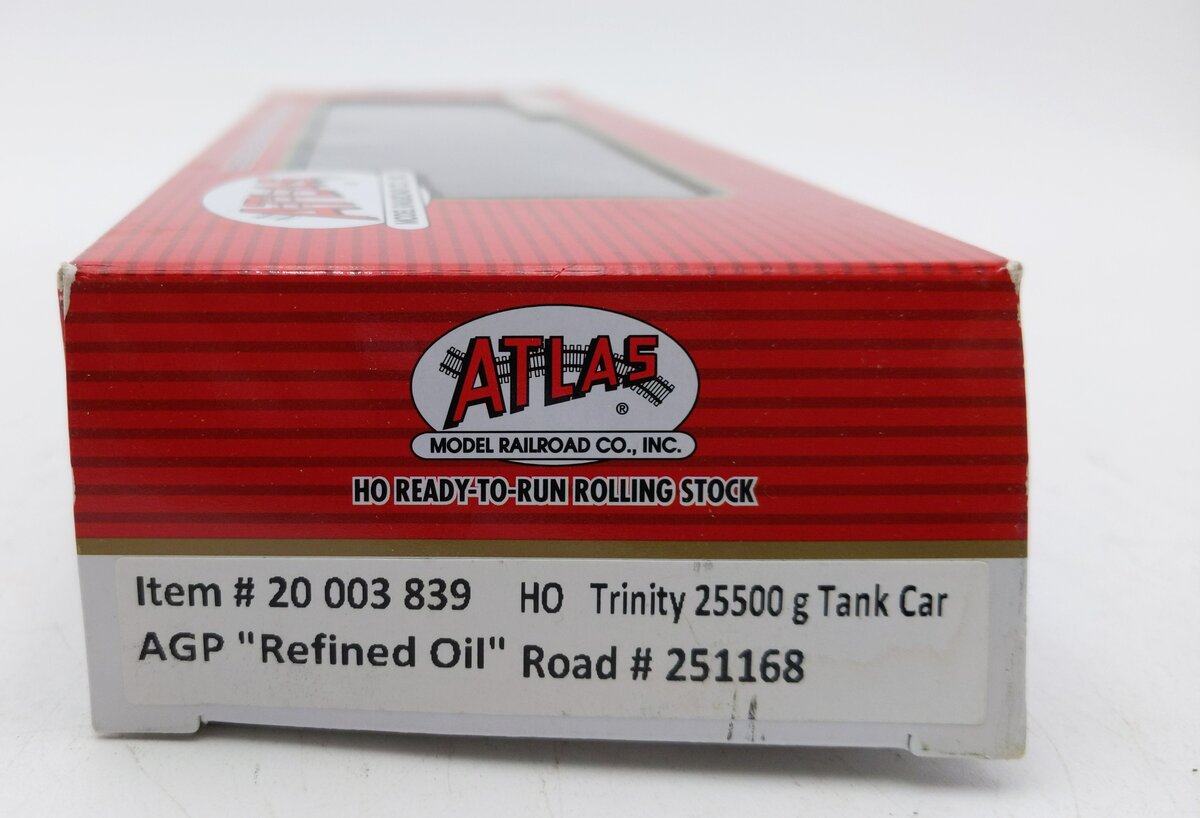 Atlas 20003839 HO AGP Refined Oil Trinity 25,500-Gallon Tank Car TILX #251168 LN/Box