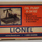 Lionel 6-34162 O Gauge Operating Oil Pumping Station EX/Box