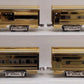 MTH 30-6707 O PRR 60' 18K Gold Plated Aluminum Passenger Car Set (Set of 4) EX/Box