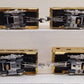 MTH 30-6707 O PRR 60' 18K Gold Plated Aluminum Passenger Car Set (Set of 4) EX/Box