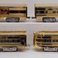MTH 30-6707 O PRR 60' 18K Gold Plated Aluminum Passenger Car Set (Set of 4) EX/Box