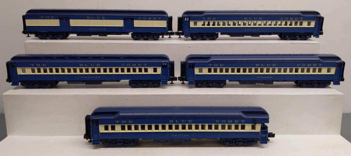 MTH 20-4021 O Gauge Jersey Central 70' Madison Passenger Car Set (Set of 5) EX/Box