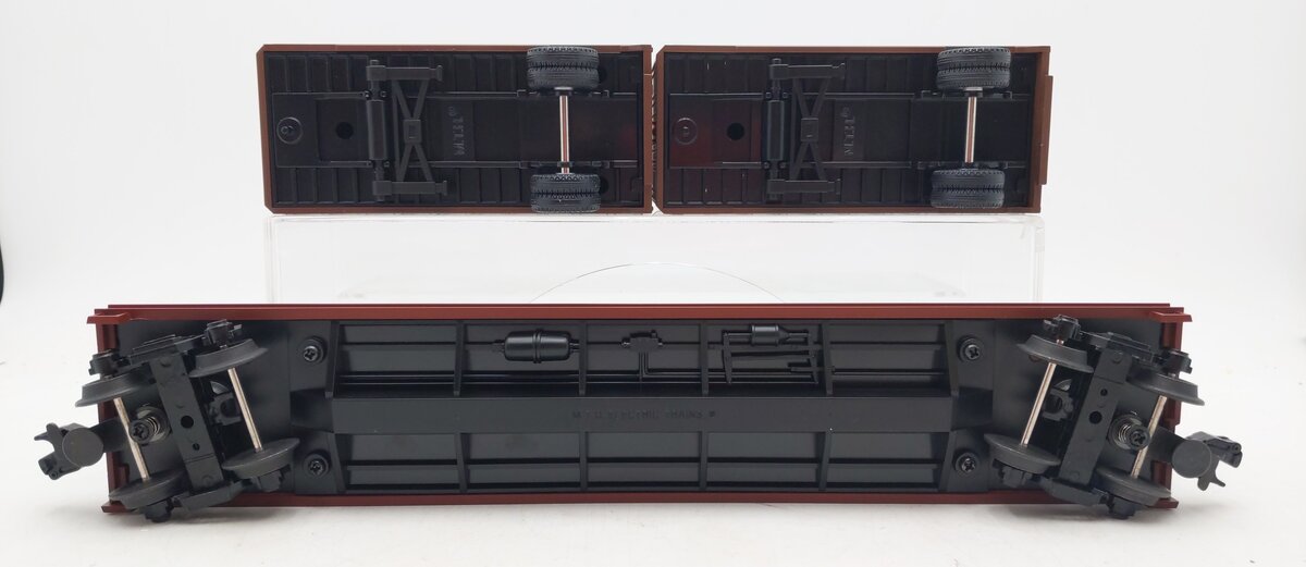 MTH 20-98104 O Gauge Pennsylvania Flatcar #469677 with Pennsylvania Trailers LN/Box