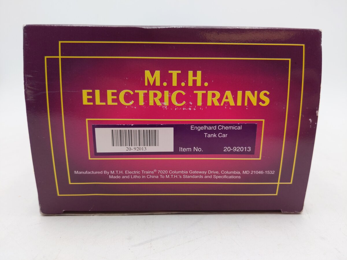 MTH 20-92013 O Gauge Engelhard Chemical Tank Car #14028 LN/Box