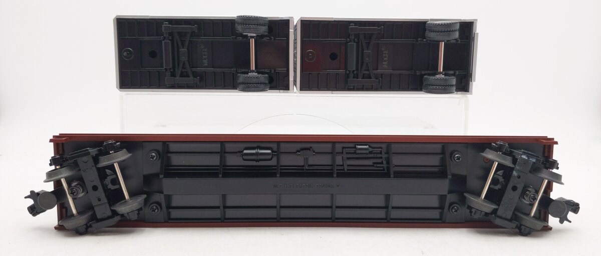 MTH 20-98111 Santa Fe Flatcar with 2 Santa Fe Trailers EX/Box