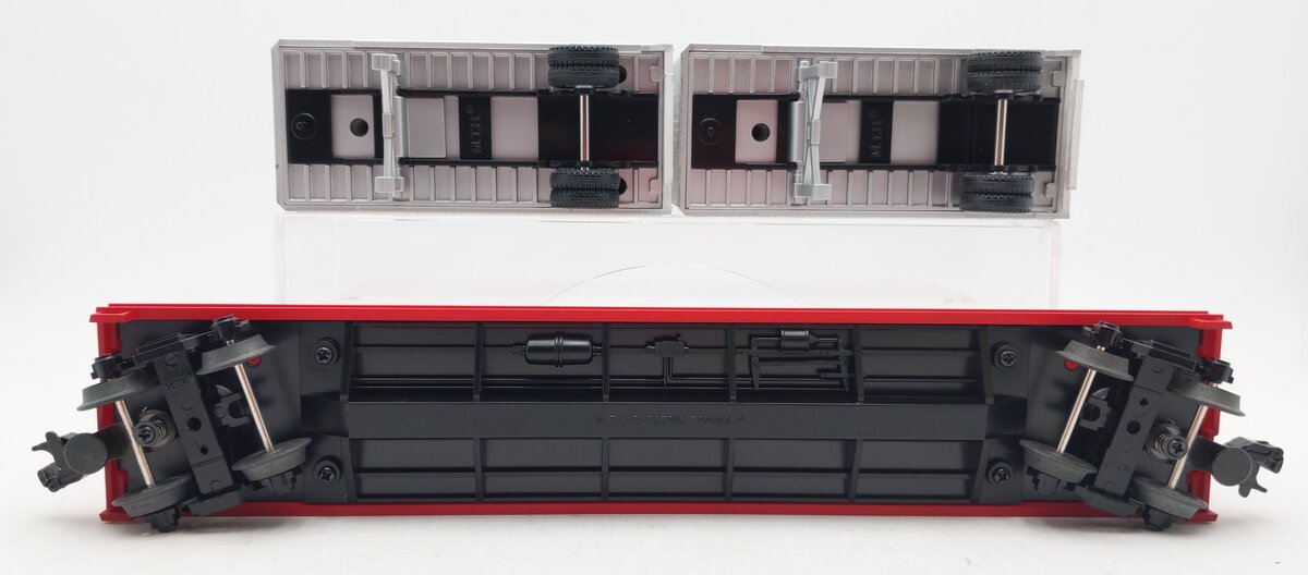 MTH 20-90013C AT&SF Flatcar w/Trailers EX/Box