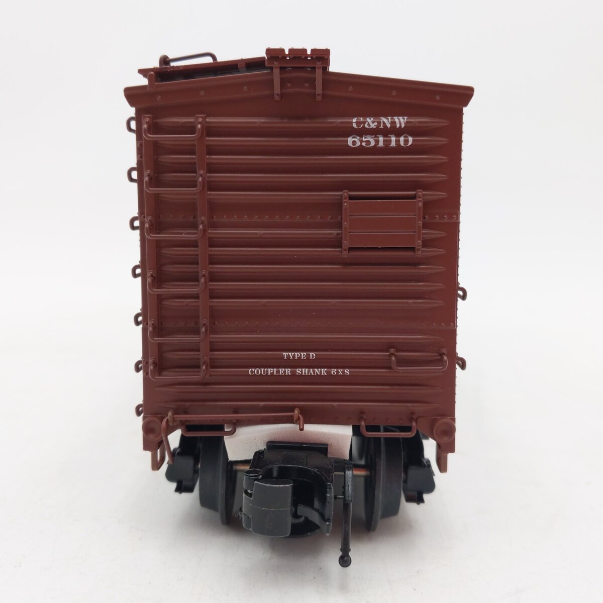 Atlas 6498-1 O Gauge C&NW 40' Steel Re-Built Boxcar #65110 (3-Rail) LN/Box
