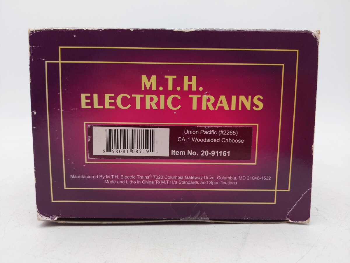 MTH 20-91161 Union Pacific CA-1 Woodsided Caboose #2265 EX/Box