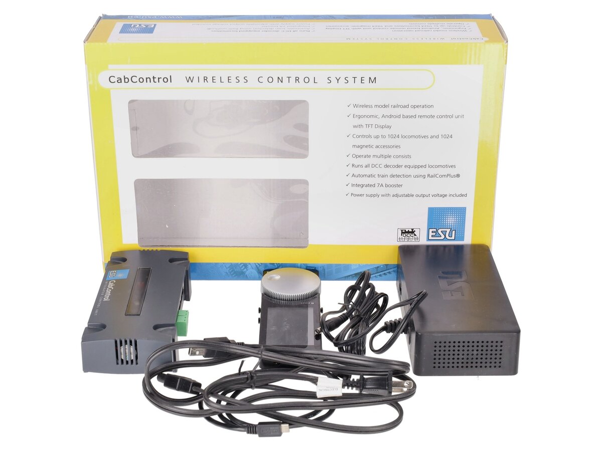 ESU 50310 Cab Control DCC System with WiFi Throttle, 7A, Set with Power Supply EX/Box