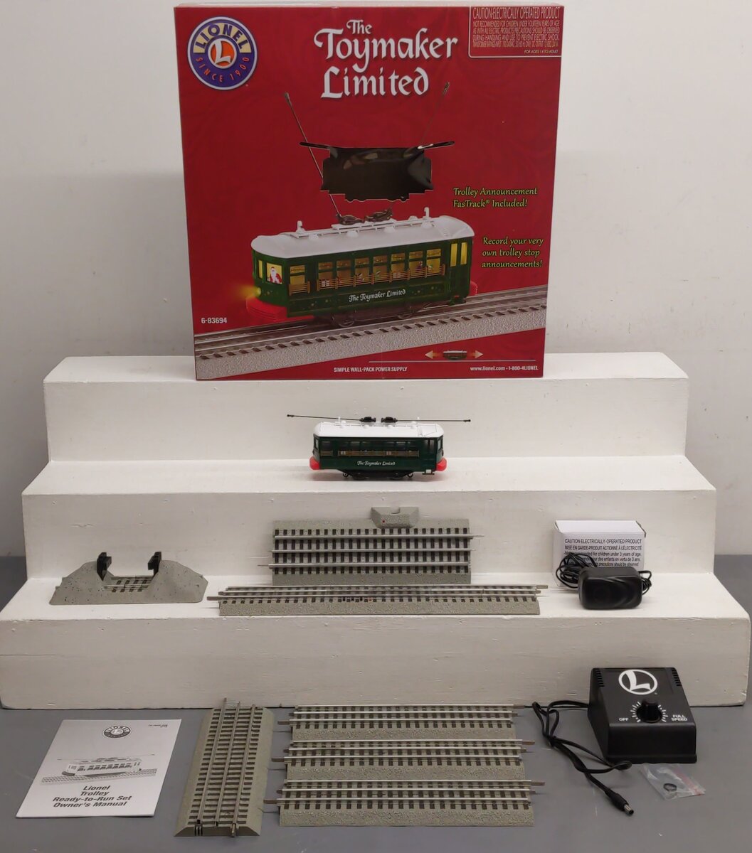Lionel 6-83694 O Gauge Toymaker Limited Trolley Set LN/Box