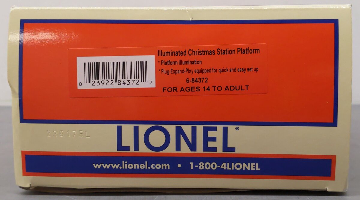 Lionel 6-84372 O Christmas Station Platform EX/Box