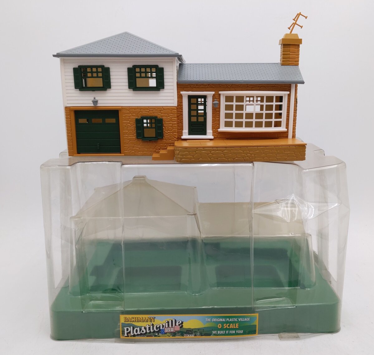 Bachmann 45302 O Plasticville Built-Up Split-Level House Building EX/Box