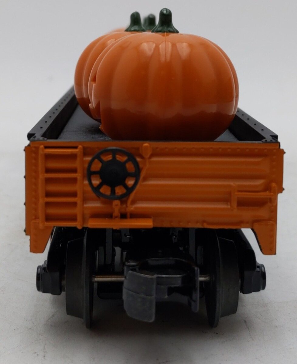 MTH 30-72192 O Halloween Gondola Car with Flickering Lighted Jack-O-Lanterns EX/Box