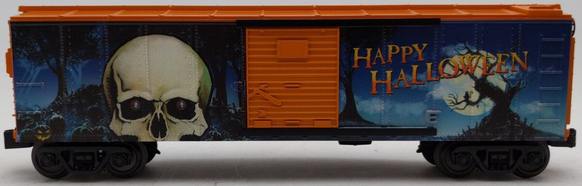 MTH 30-74935 O Halloween Box Car with Glowing LEDs