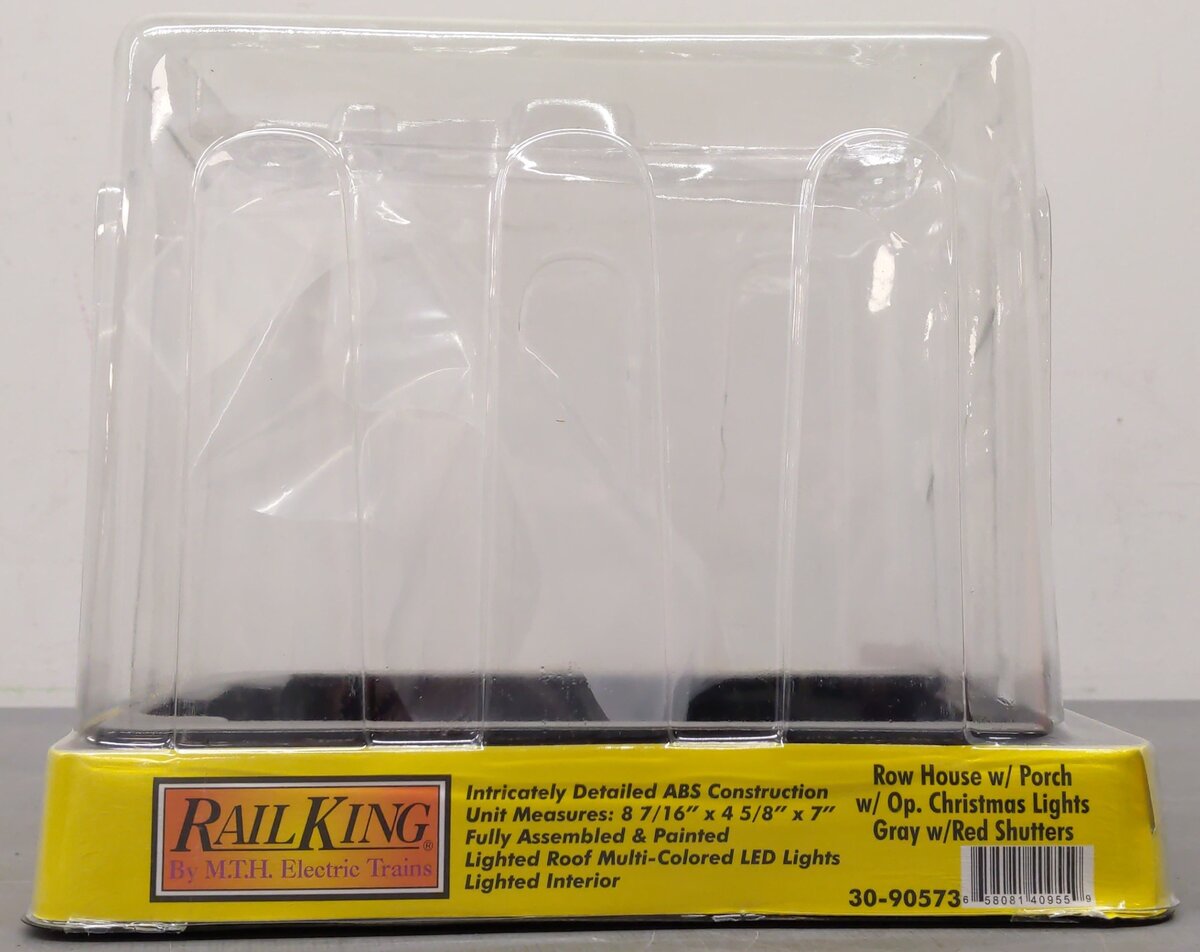 MTH 30-90573 O RailKing Row House #2 with Christmas LEDs EX/Box