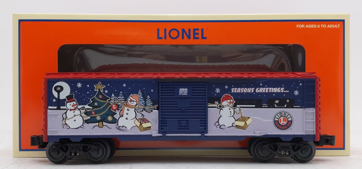 Lionel 6-29946 O Gauge 2007 LRRC Christmas Boxcar LN/Box