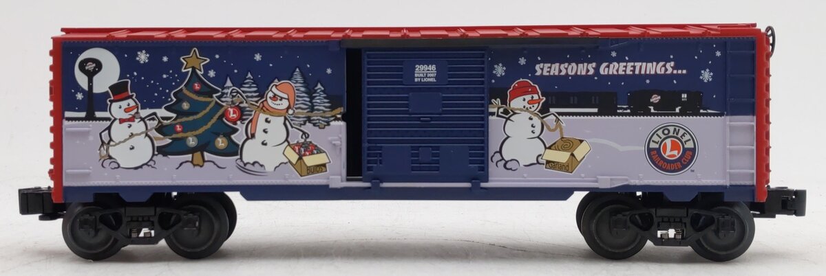 Lionel 6-29946 O Gauge 2007 LRRC Christmas Boxcar LN/Box