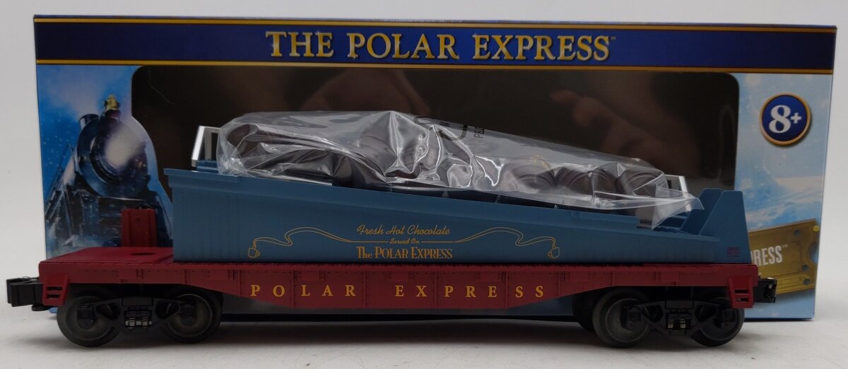 Lionel 1928430 O The Polar Express Barrel Ramp Car EX/Box