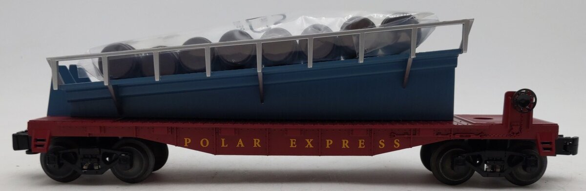 Lionel 1928430 O The Polar Express Barrel Ramp Car EX/Box